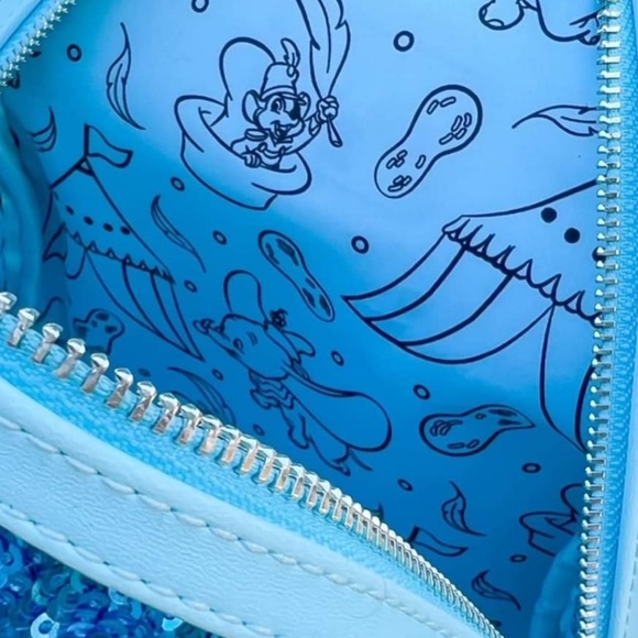 Loungefly Dumbo Sequin Exclusive Mini Backpack NWT main image 7
